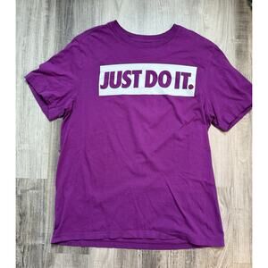 Nike Men's Dri Fit “Just Do It” T Shirt Punk Size Medium